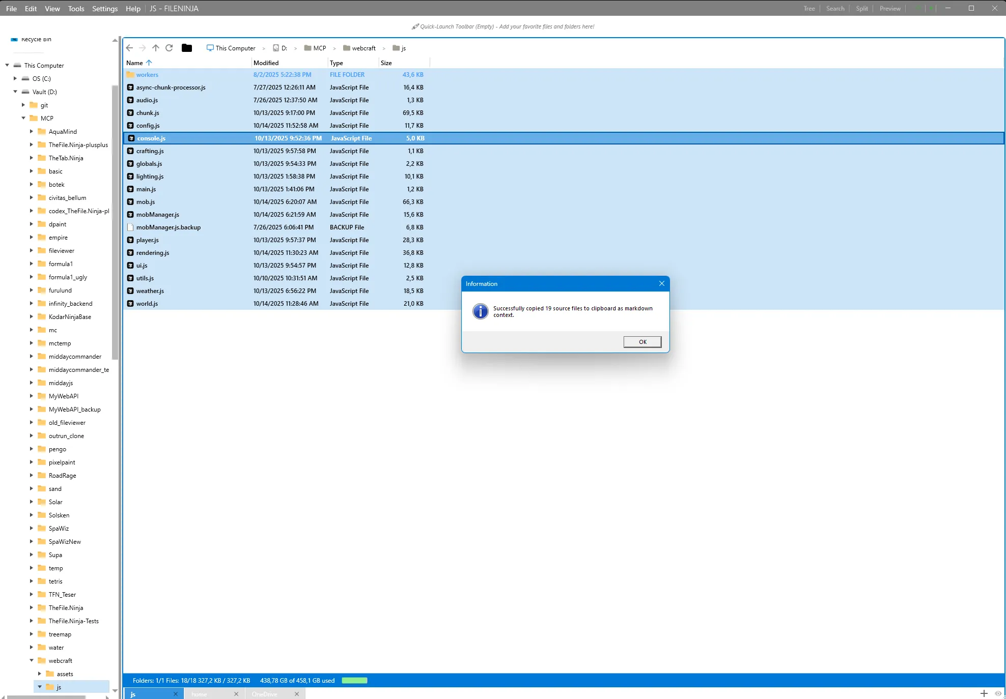 Side-by-side text diff viewer